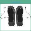 Carbon Fiber Heated Insoles With Battery Case And Strap Usb Powered For Cold Weather