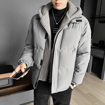 Herrenjacke Winter gefüttert Warme Jacke Verdickt Flauschig Warm Übergröße Jacke