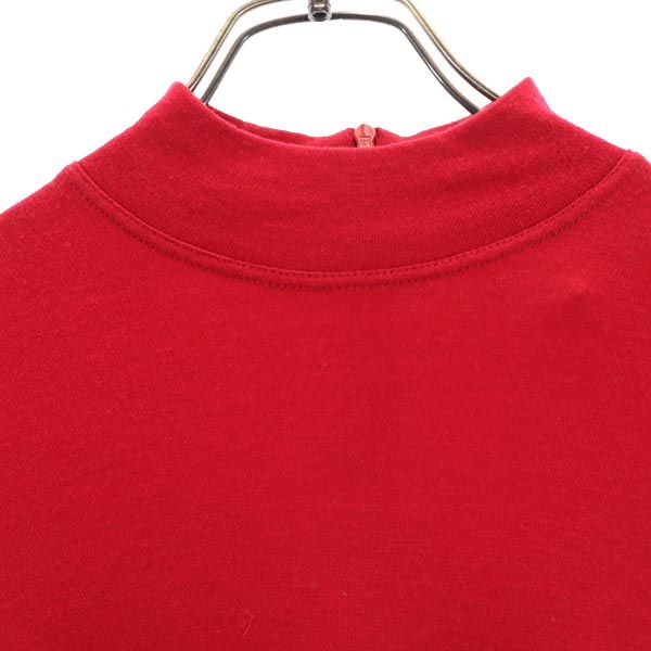 Gianni Versace Made In Italy Wool Blend Long Sleeve Cut Red Back Zip Women Used