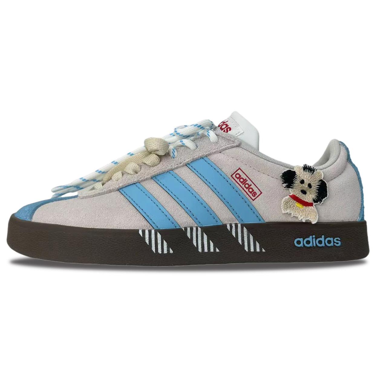 

Adidas VL COURT 2.0 Cushioning Abrasion Resistant Low top Skateboard Shoes Unisex Blue Gray HQ1802(Team1248- ) 40⅔