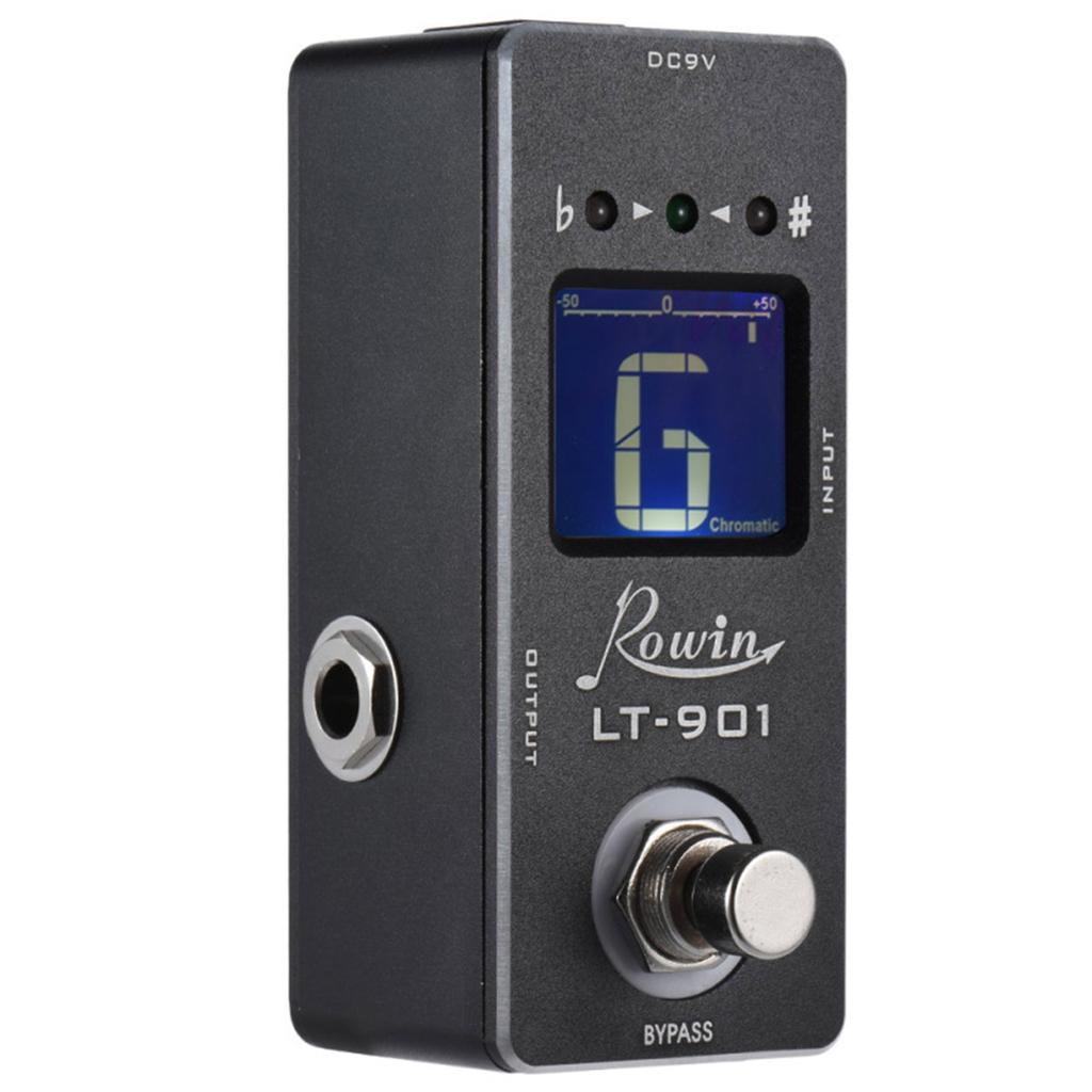 LT-901 Mini Chromatic Guitar Tuner Pedal Effect 12-tone Equal Temperament Foot Tuner LCD True Bypass Guitar Accessories