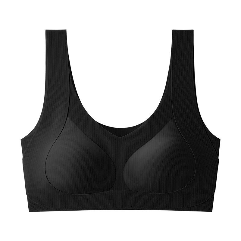 Damen Push-Up Nahtloser Sport-BH - Anti-Hängend, Seitenstütze, Stoßfest, Schönes Rückendesign