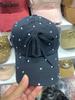 Fashion Hat Korean black and white polka dot bow baseball cap female versatile sweet cute niche design show face small cap