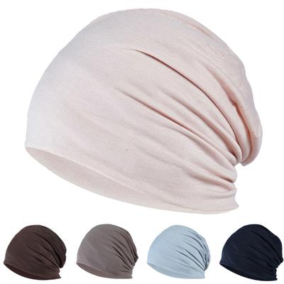 Frühling Herbst Schädel Beanie Baggy Unisex Einfarbig Elastische Dünne Schützende Street Dance Brimless Lauf Beanie Hut Kopfbedeckung