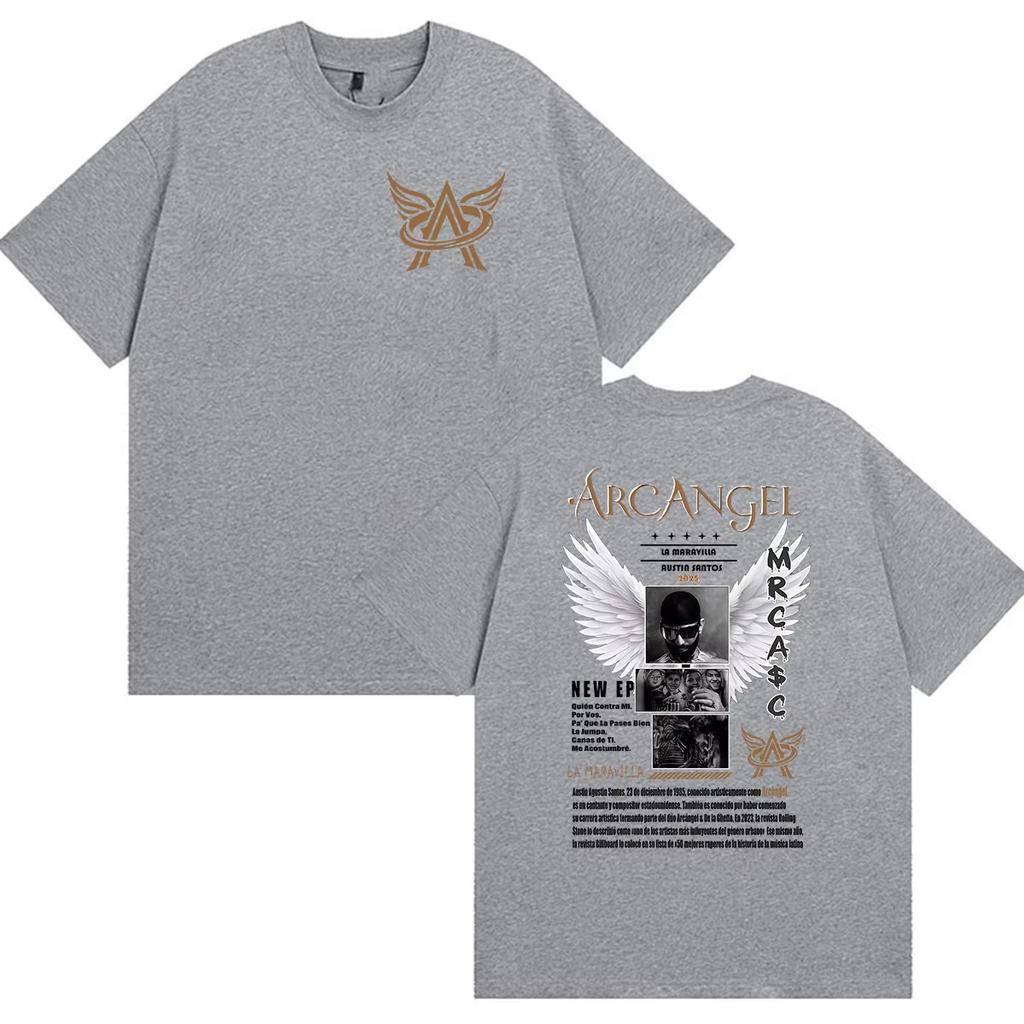 Summer Hot Sale Rapper Arcangel La Maravilla Album 2026 Graphic T Shirt Men Women Vintage Oversized Tshirt Harajuku Hip Hop Punk T-shirt