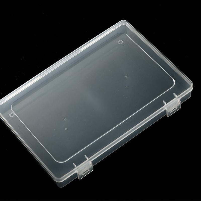 1Pc Dustproof Large Capacity Nail Art Storage Box Wearable Nail Patch Display Board Box Transparent Plastic Makeup Organizer