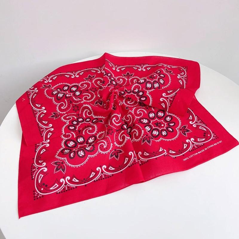 Hot Girls Cashew Flower Bandana Soft Headscarf Cashew Flower Turban Multi-Purpose Head Wrap Lovely Hair Kerchief