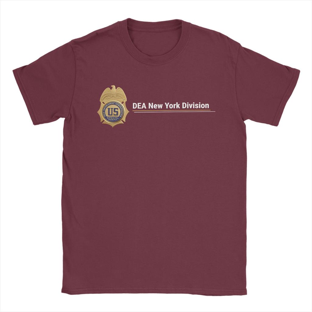 Vintage TShirt Beach DEA US Federal Interdiction Agency Popular TShirts Cotton Tee Shirt for Man Awesome Short Sleeve Tees