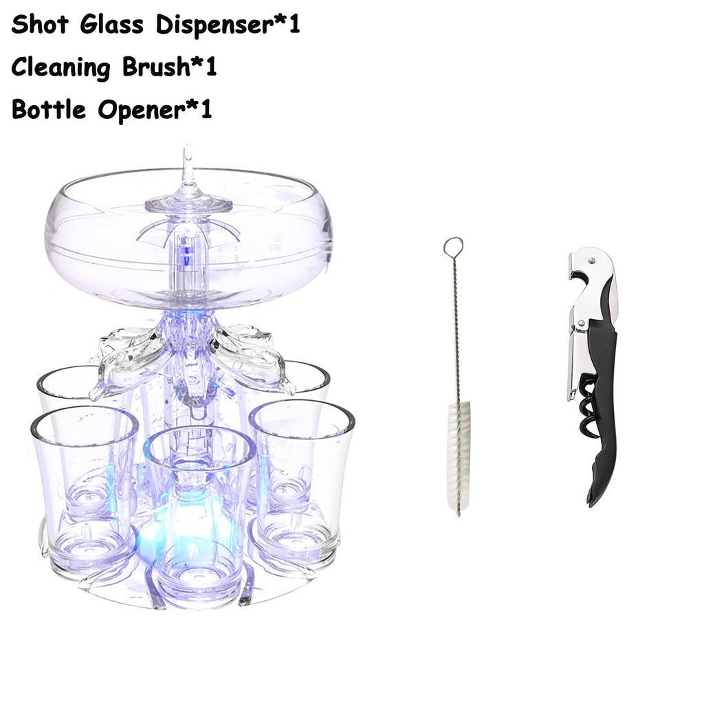 Wielofunkcyjny Dystrybutor Wina Z 6 Kieliszkami Impreza Festiwal Gry Likier Napoje Dystrybutor Do Napełniania Płynami Akcesoria Barowe