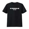 Womens My Pronouns Are Try Me Funny Pronoun  T Shirt Black Vintage Washed Slightly Homme Versatile Comfortable Casual Stylish