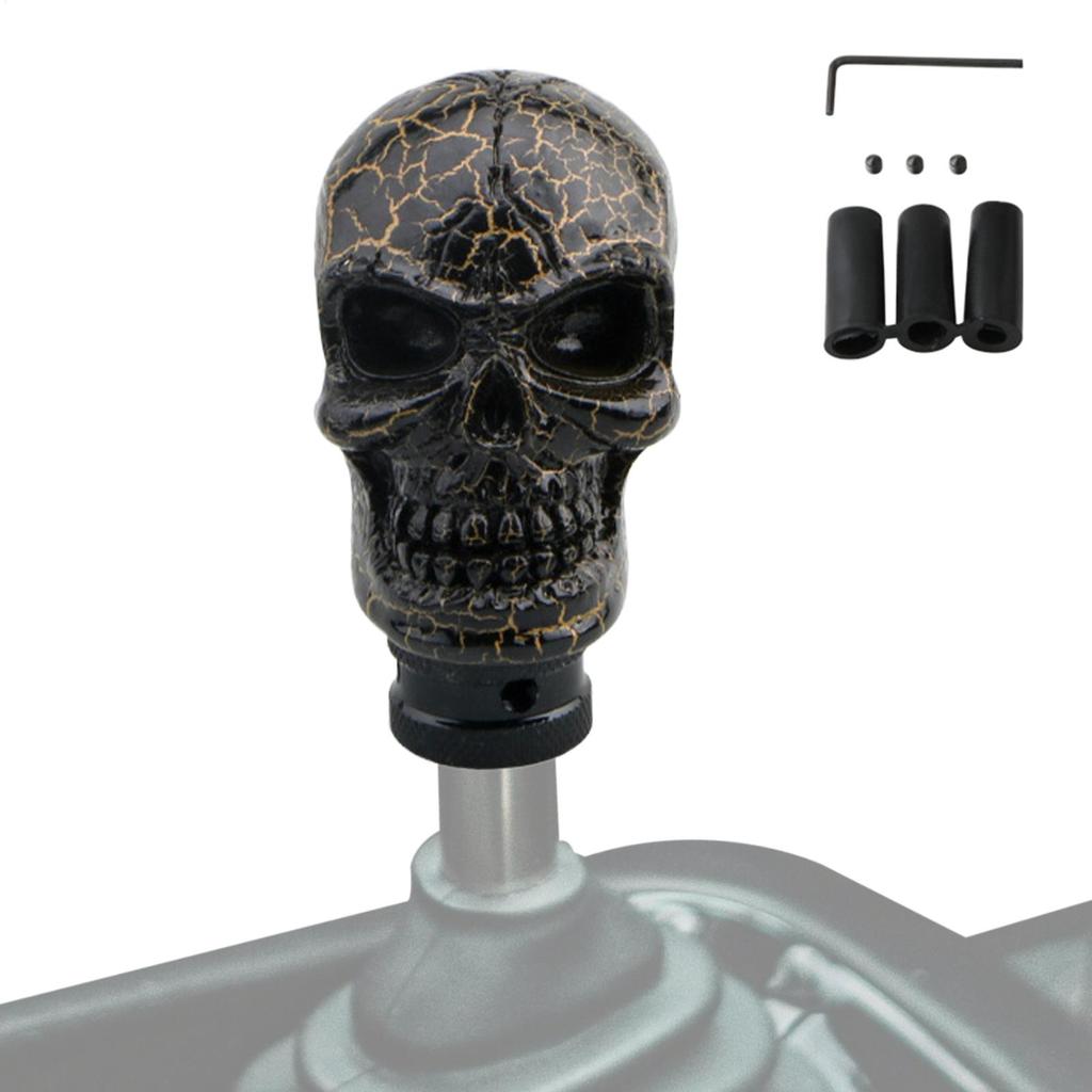 Skull Gear Shift Knob Automatic Gear Shift Knob Skull-Shaped Vehicle Interior Resin Skeleton Horror Decoration for Halloween