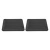 2pcs Air Vent Ventilation Opening Side Exhaust Port Rectangular Ventilation Opening Black
