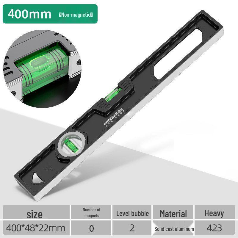 Small High Precision Aluminum Alloy Magnetic Spirit Level for Home Decoration