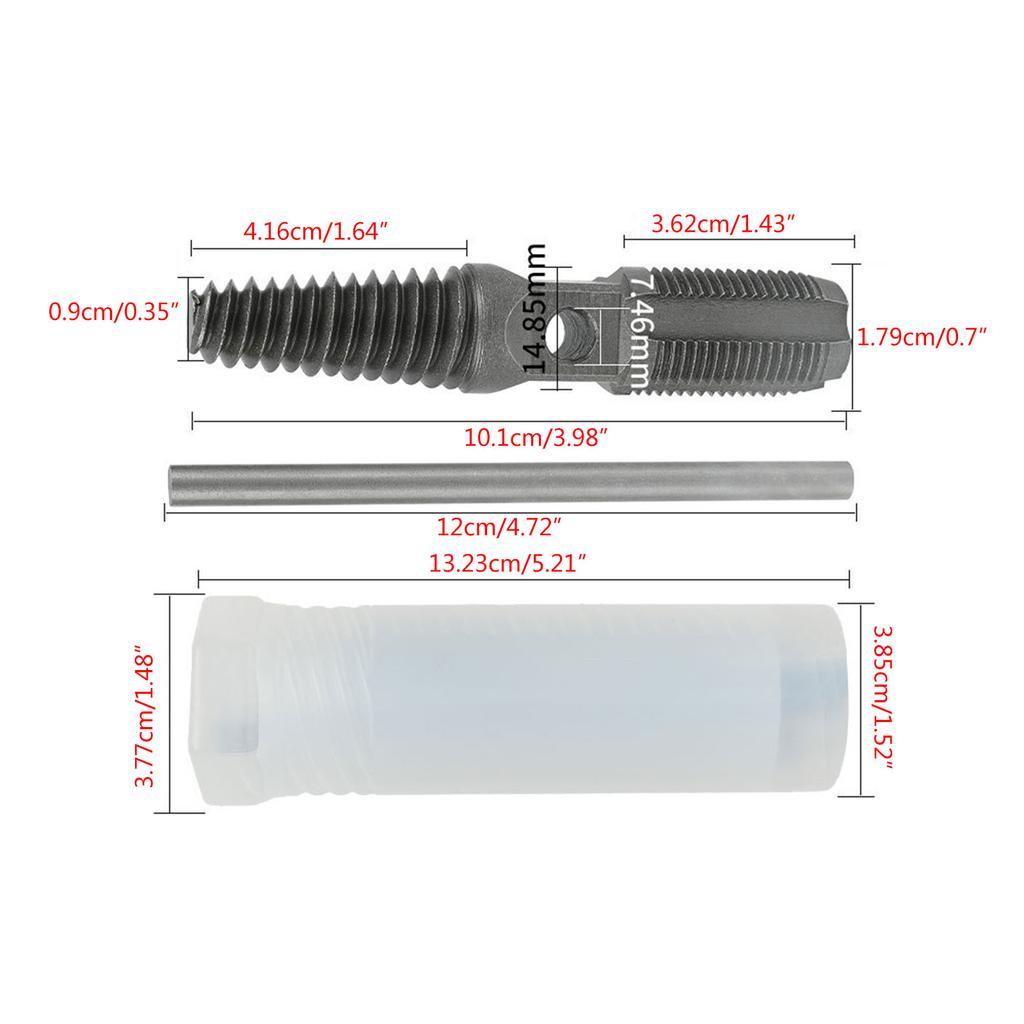 Double Screw Extractor Double Head Water Pipe Screw Puller Removal Tool for Damaged Screws On 1/2" and 3/4" Hoses