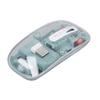   Wireless Mouse  1  2 2.4GHz 3 Mode Silent   DPI Rechargeable Transparent Mouse for PC Laptop Tablet