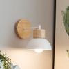 Nordische Wandleuchte LED Modern Minimalistisch Holz Flur Schlafzimmer Wohnzimmer Wandlicht Für Kinderzimmer Dekoration