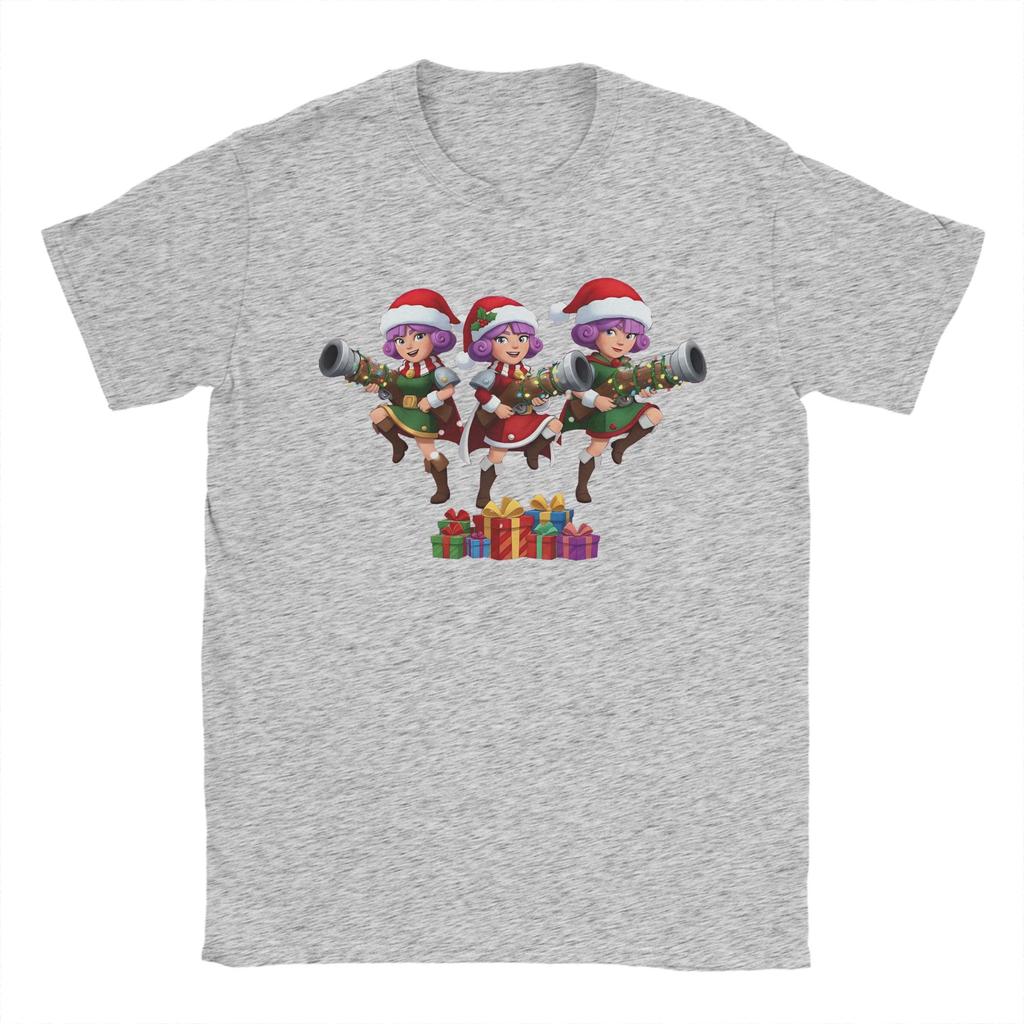 Men T-Shirts Three Musketeers Christmas Charge Vintage Cotton Tee Shirt Short Sleeve Clashes Royaleds T Shirts Fashion Soft Tops