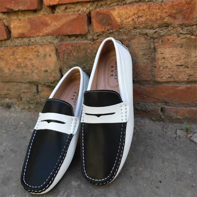 Pánské mokasíny Ručně vyráběné Boty z pravé kůže Ležérní řidičské ploché boty Nazouvací mokasíny Pánské Smíšené barvy Velikost 48 Pánské boty