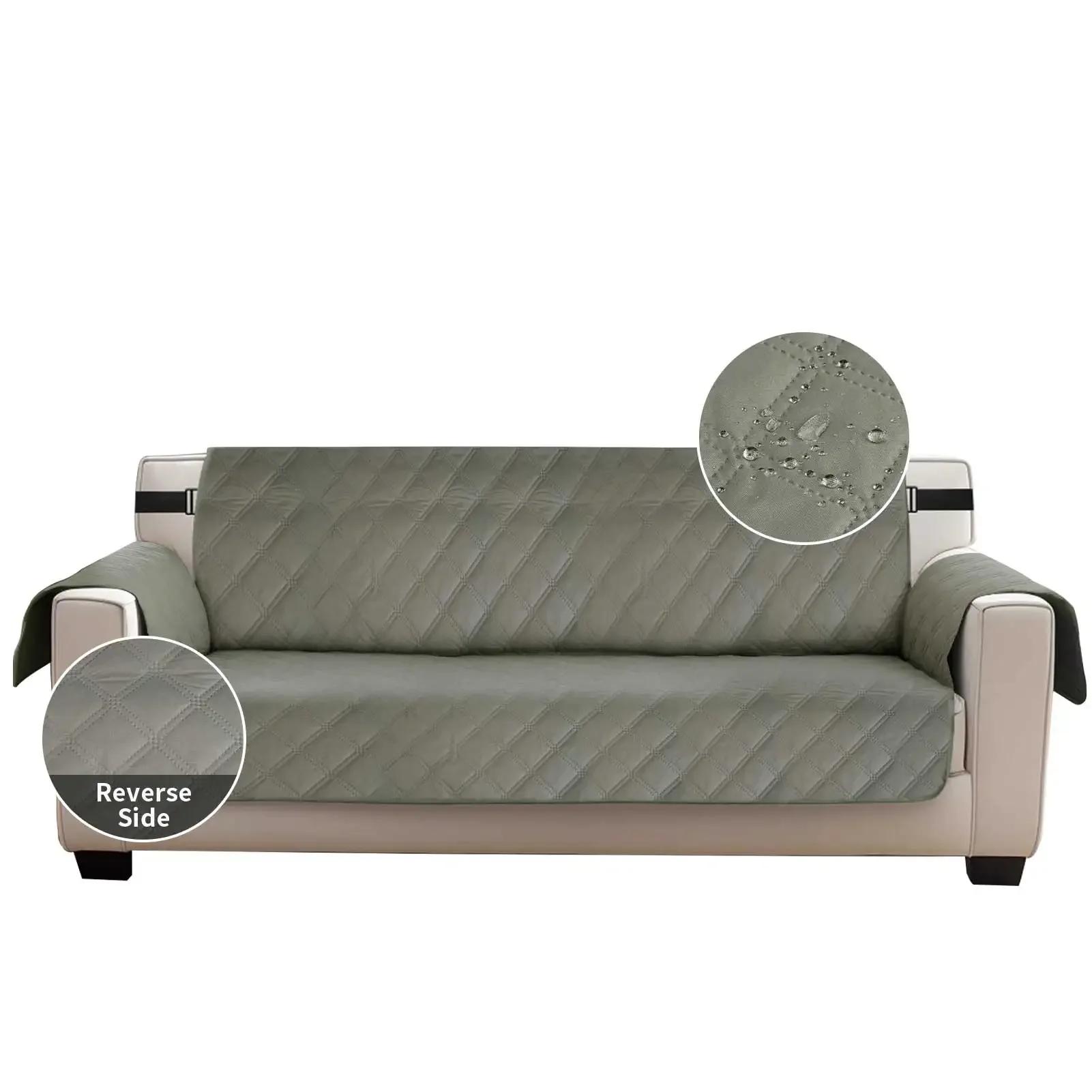 

Стеганый чехол для дивана, водонепроницаемый, нескользящий, эластичный, стирающийся чехол для дивана с карманами для собак, защита для мебели от домашних животных 1 Seater