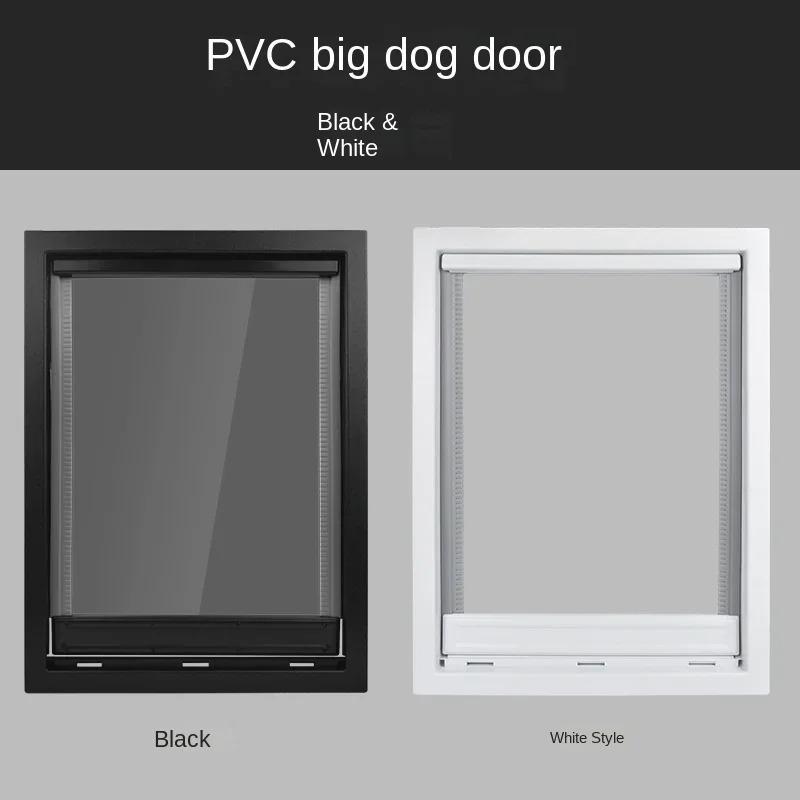 Extrem große PVC-Hundetür für Golden Retriever, Deutsche Schäferhunde, Rottweiler und große Rassen, Einfacher Ein- und Ausgang Hundetür
