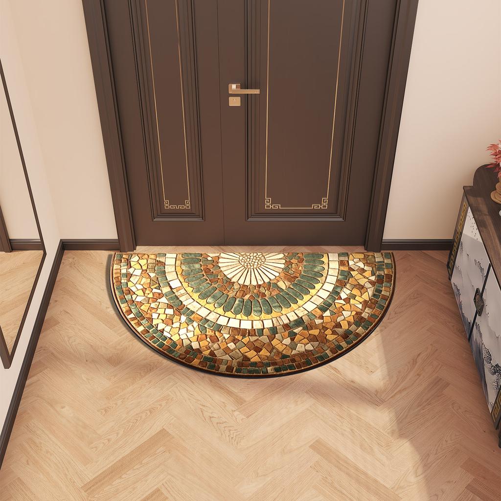 Vintage Retro Bathroom Bath Mats Super Absorbent Foot Mat Non-Slip Quick Dry Shower Toilet Pad Doormat Washable