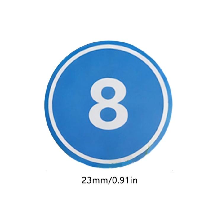 Numbered Floor Spots Markers Replacement Nonslip Agility Dots Flat Field Cones Landmark Mat for Training Enduring
