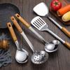 Durable Stainless Steel Wok Spatula Long Handle Kitchen Gadgets Kitchen Cooking Utensil Set Rice Spoon Ladle Cooking Tools