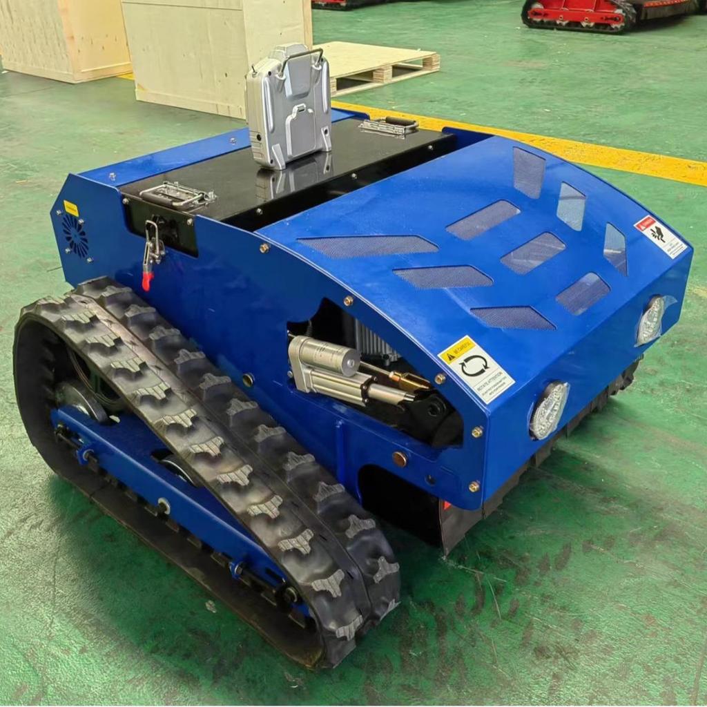 Thailand Export: HT750 Electric Remote Control Crawler Lawn Mower & Agricultural Mulcher (Brand New)