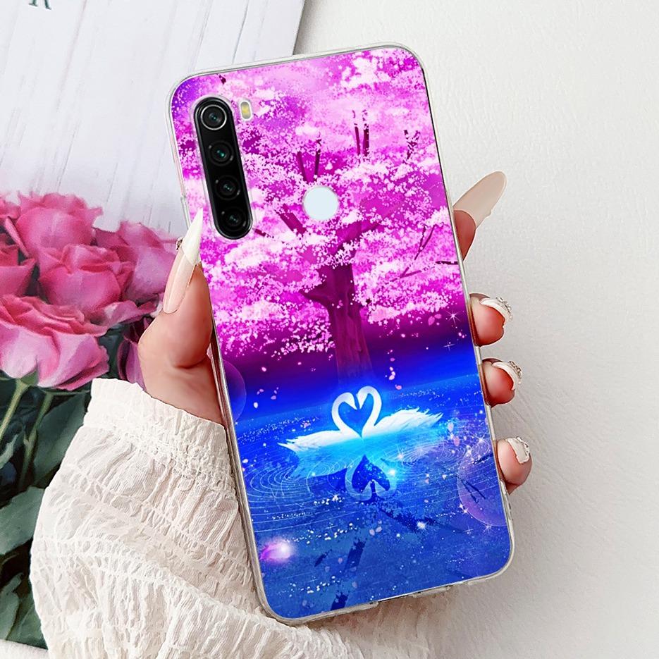 For Xiaomi Redmi Note 8 2021 Case Note 8T New Fashion Painted Cover Soft Silicone Phone Case For Redmi Note 8 Pro Note8 T Fundas