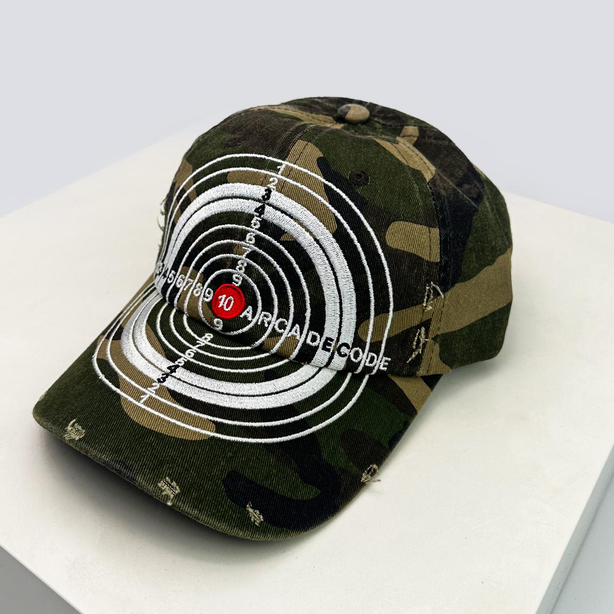 

New Unisex Broken Style Bull S-Eye Cross Embroidery Baseball Hats Sunshade Personal Versatile Peaked Caps Street Fashion Hip Hop 52-60cm