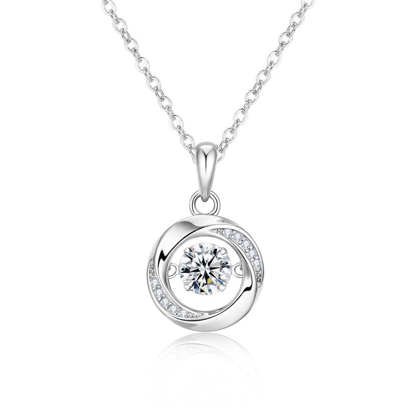 

Möbius Zircon Sterling Silver Necklace for Women - Elegant, High-End Design S925 Silver