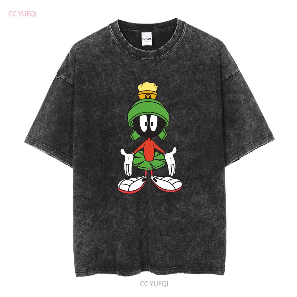 Marvin the Martian  T Shirt vintage Washed Comfortable Casual Stretched Stylish graphic Unisex streetwear designer clothes