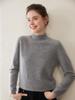Women's Half-High Neck Baby Goat Cashmere Sweater - Thick, Soft, and Skin-Friendly for Autumn and Winter