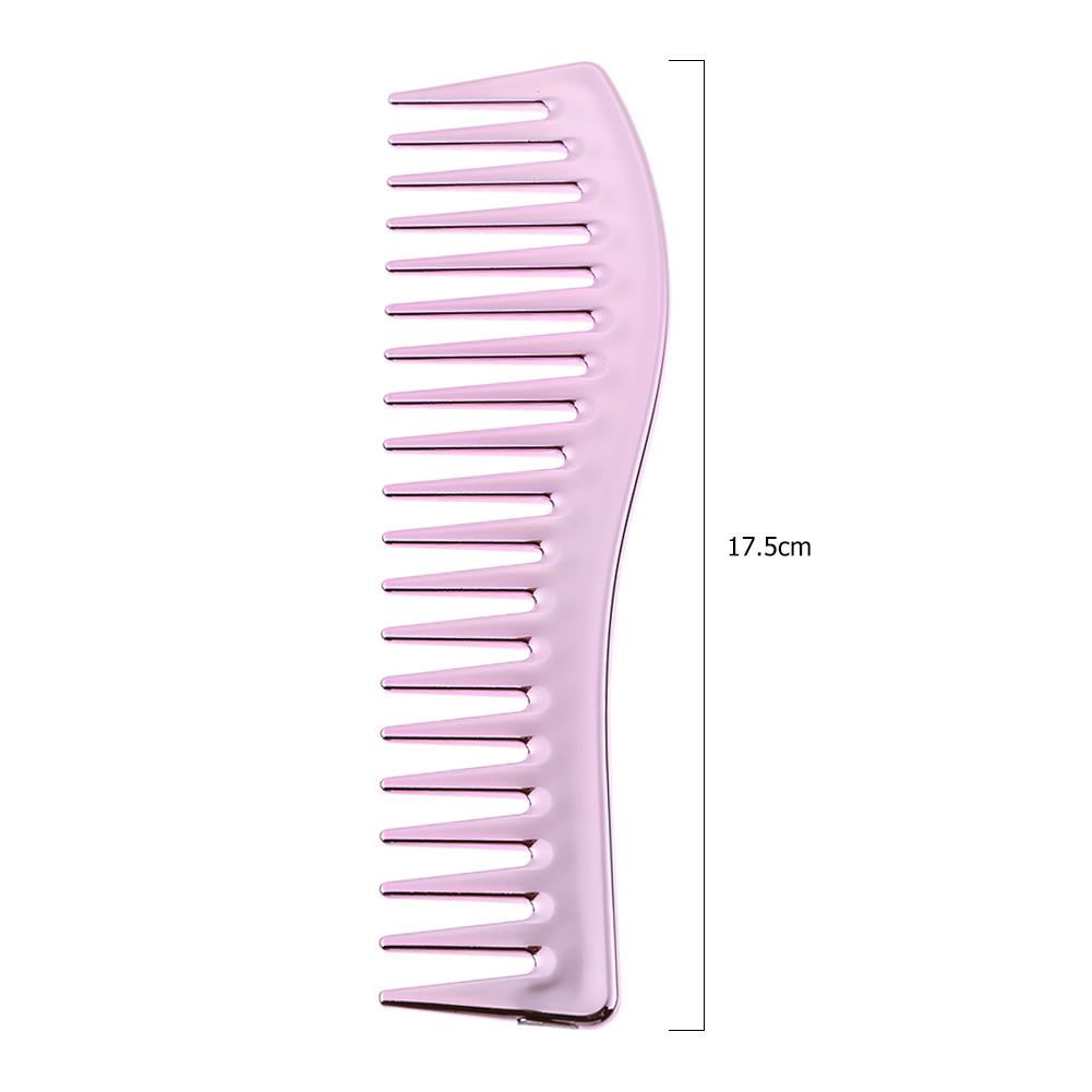 Resin Electroplating Hairdressing Comb Scalp Massage Hair Brush Large Wide Tooth Comb Detangling Comb for Men Women Salon