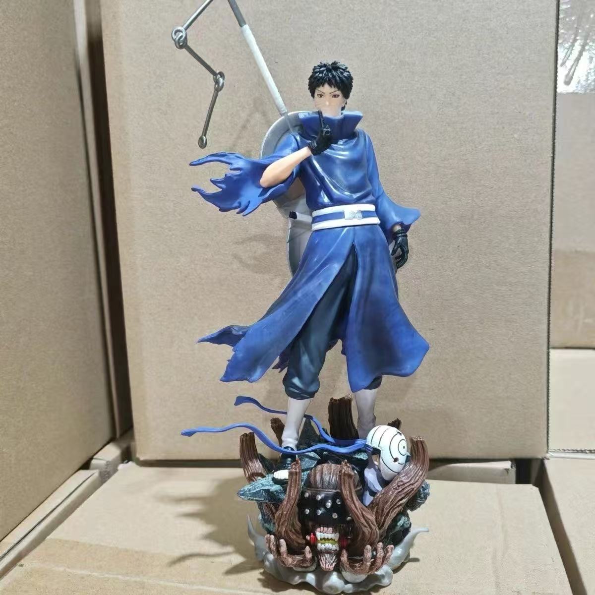 

Latest Product Naruto Figurine Standing Posture Giant Wave Uchiha Dual Head Animation Miniature Tabletop Decoration Decoration Piece Present