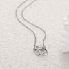 Promotional Cute Necklace, Cartoon Pet Footprint Love Hollow Stainless Steel Pendant Item