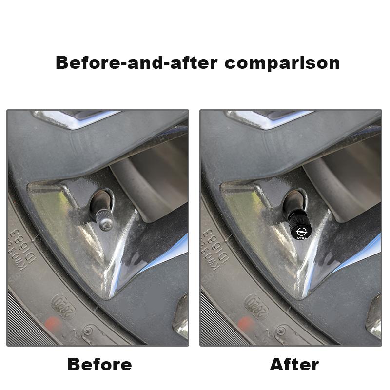 4Pcs Car Wheel Tire Valve Caps Air Stem Covers Accessories For Opel Astra J Insignia Astra G Corsa Zafira B Mokka Vivaro Meriva