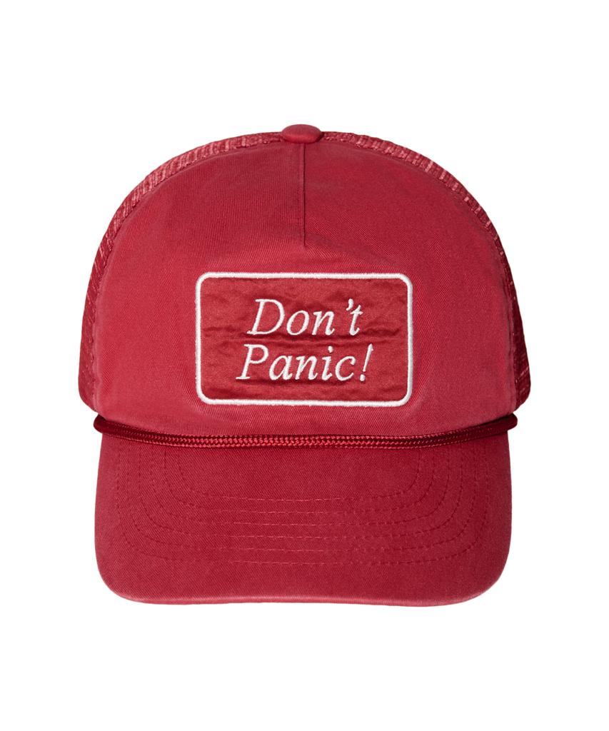 Ialtial Dont Panic Trucker Cap Red