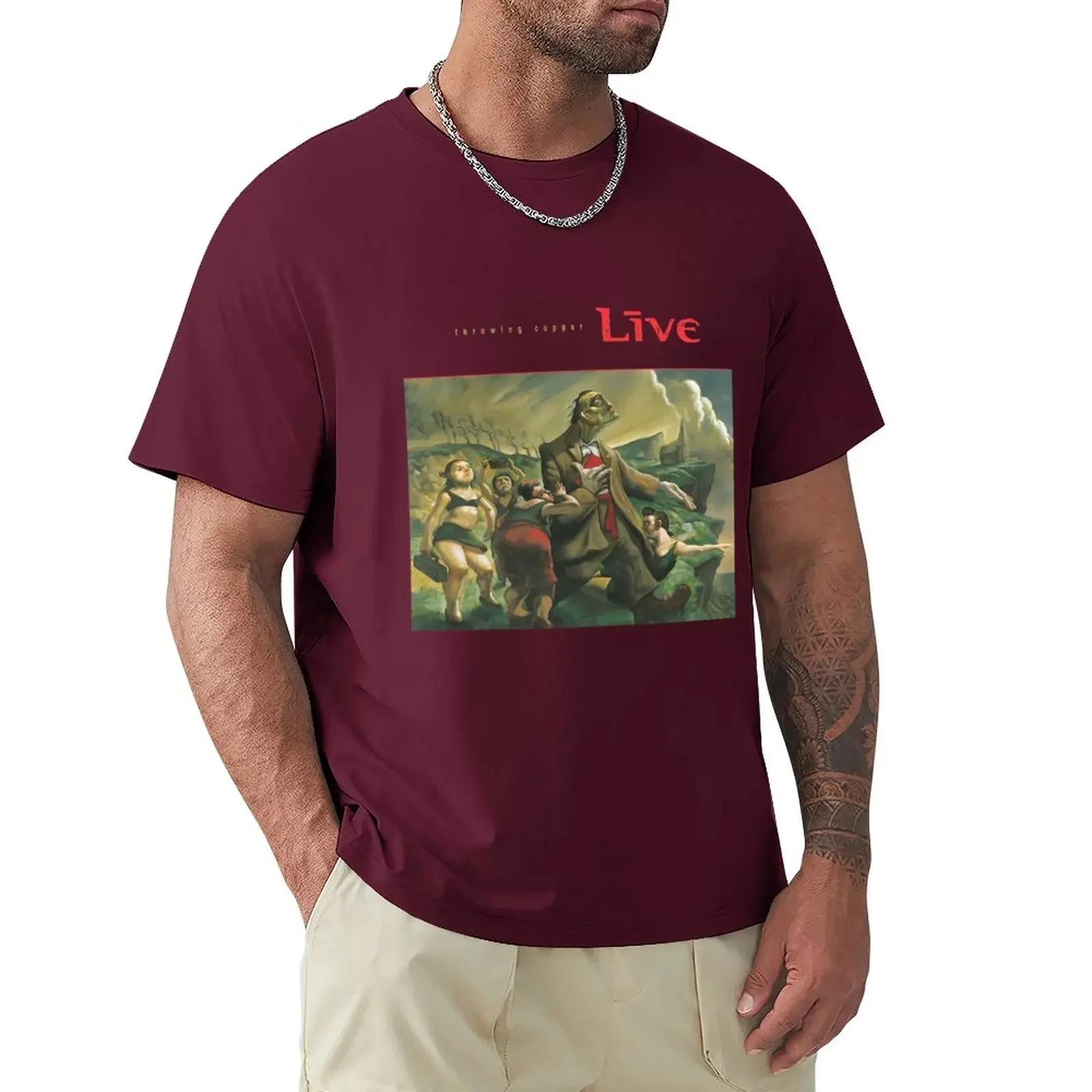 

Live Throwing Copper TShirt anime clothes sports fans mens clothing S