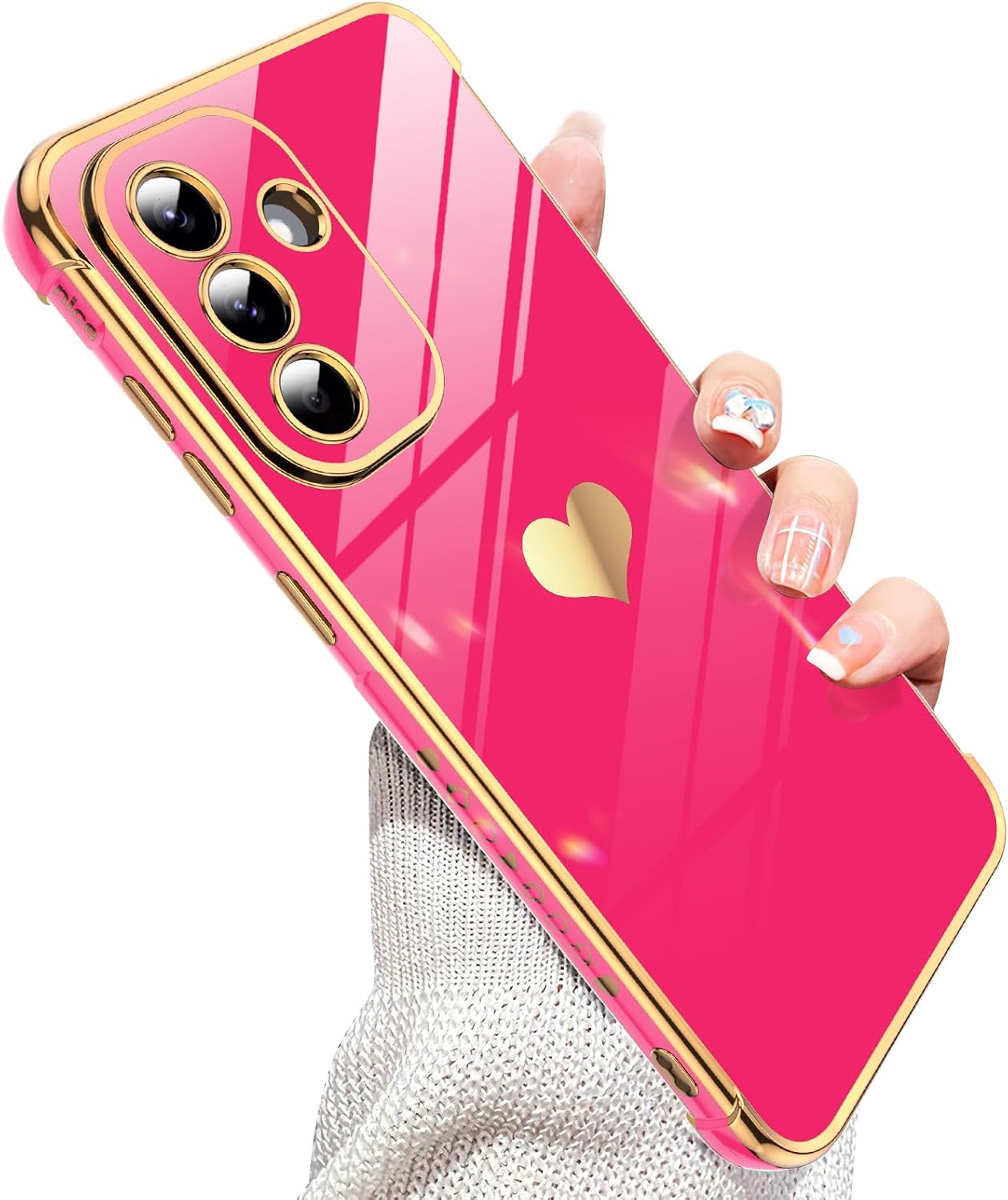 

Роскошный силиконовый мягкий чехол с блестящим покрытием для Samsung Galaxy A56 A36 A26 A16 A55 A35 A25 A15 A54 A34 A14 Любовь Конфетный цвет Глянцевый Galaxy A04s