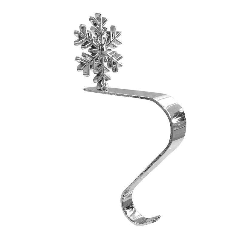 1 Stück Kaminhaken Wohnzimmer Schneeflocke Baum Elf Zuhause Weihnachtsstrumpfhaken Weihnachtsgeschenk Goldener Silberner Haken Schlafzimmer Metall Küche