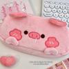 Cute Rabbit Shape Pencil Bag Kawaii Stationery Pouch Plush Little Pig Pencil Case  Makeup Storage