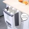 Hanging Trash Bin Foldable Storage Garbage Counter Cabinet Wall Mounted Can Camping Portable Caravan Motorhome Car Garbage bags