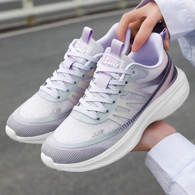 Sport Shoes for Summer Women's Breathable Mesh Shoes Outdoor Light Running Shoes Casual Versatile Women's Shoes Trendy Single Shoes