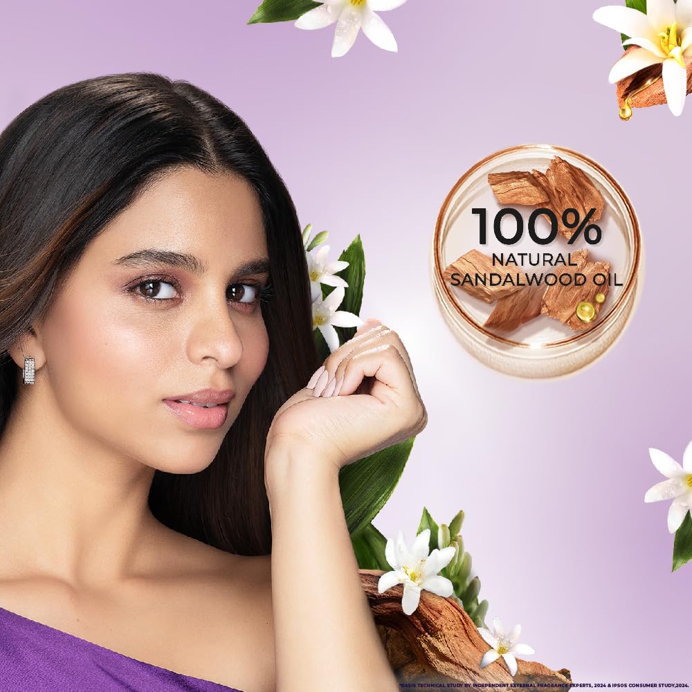 Lux Sandalwood Oil And Tuberose Scent Body Wash 750 Ml | Luxurious Moisturizing Bath Gel For Soft Skin And Long Lasting Floral Fragrance