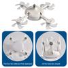 Creative Drone Style LED Ceiling Fan E27 2-in-1 Remote Control Modern Minimalist Lamp Bulb Included for Bedroom Dorm