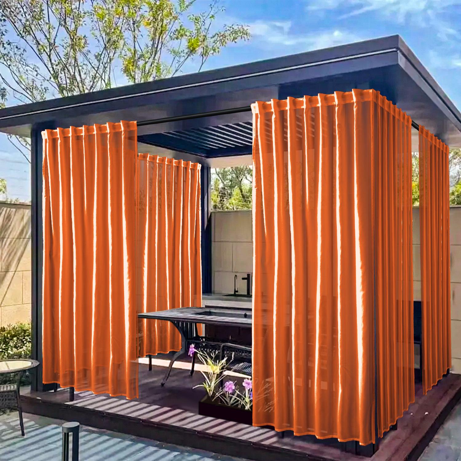 Уличная беседка светопропускающие водонепроницаемые прозрачные шторы Grommet W130*H241 one piece