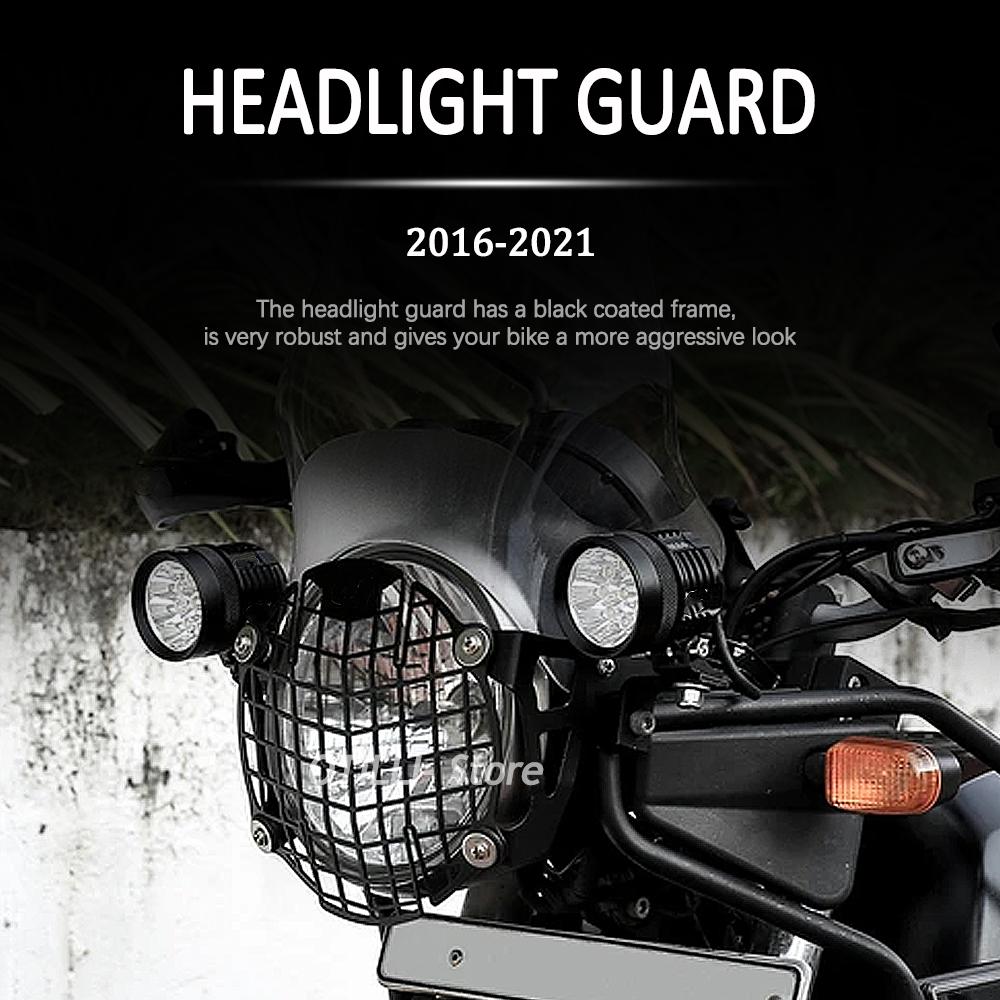 For Royal Enfield Himalayan New Motorcycle Aluminum Headlight Grille Guard Front Lamp Grill Cover Head Light Protector 2016-2021