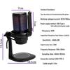 RGB USB Gaming Microphone with Pop Filter for Esports and Live Streaming