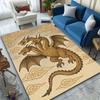 Three-headed Dragon Flying Among Clouds Carpet for Living Room Bedroom Sofa Home Decor Rus Non-slip Floor Mat Luxury Gift